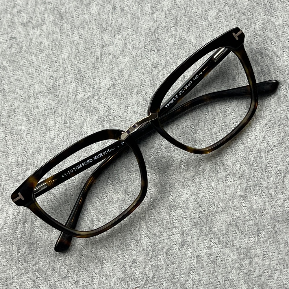 Tom Ford Dark Havana Tortoise Eyeglasses 54-17-140 TF5550-B Cat Eye Frames ONLY